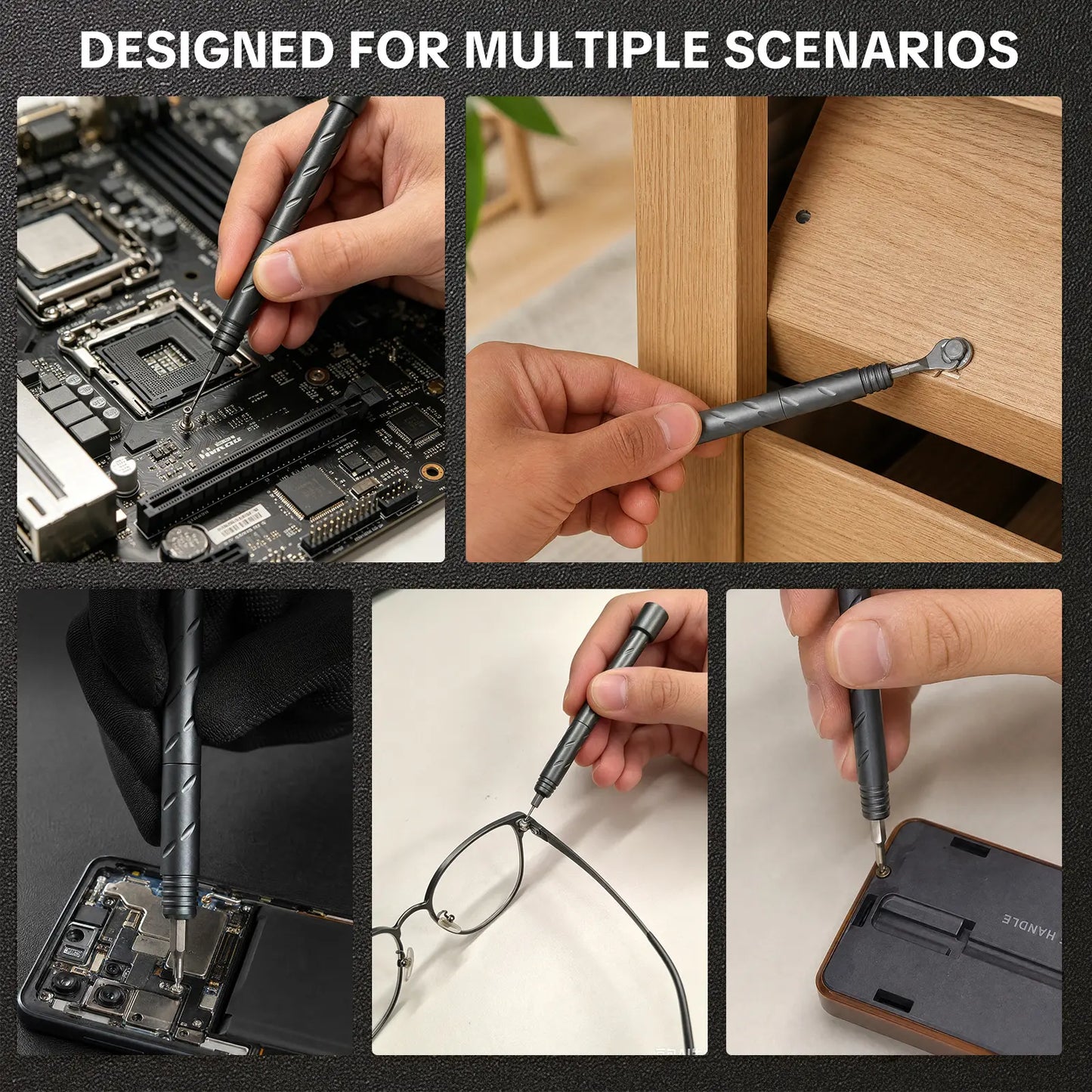 55-In-1 Magnetic Screwdriver Set, Precision Tools for Home Repai, Electronics Disassembly, Fumniture Installation, Practical Gift