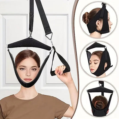 ✨50%OFF✨Neck Stretcher Cervical Traction Device for Home Use - Over The Door Cervical Traction Device for Decompression Home Physical Therapy, Portable Neck Traction Device for Neck Pain