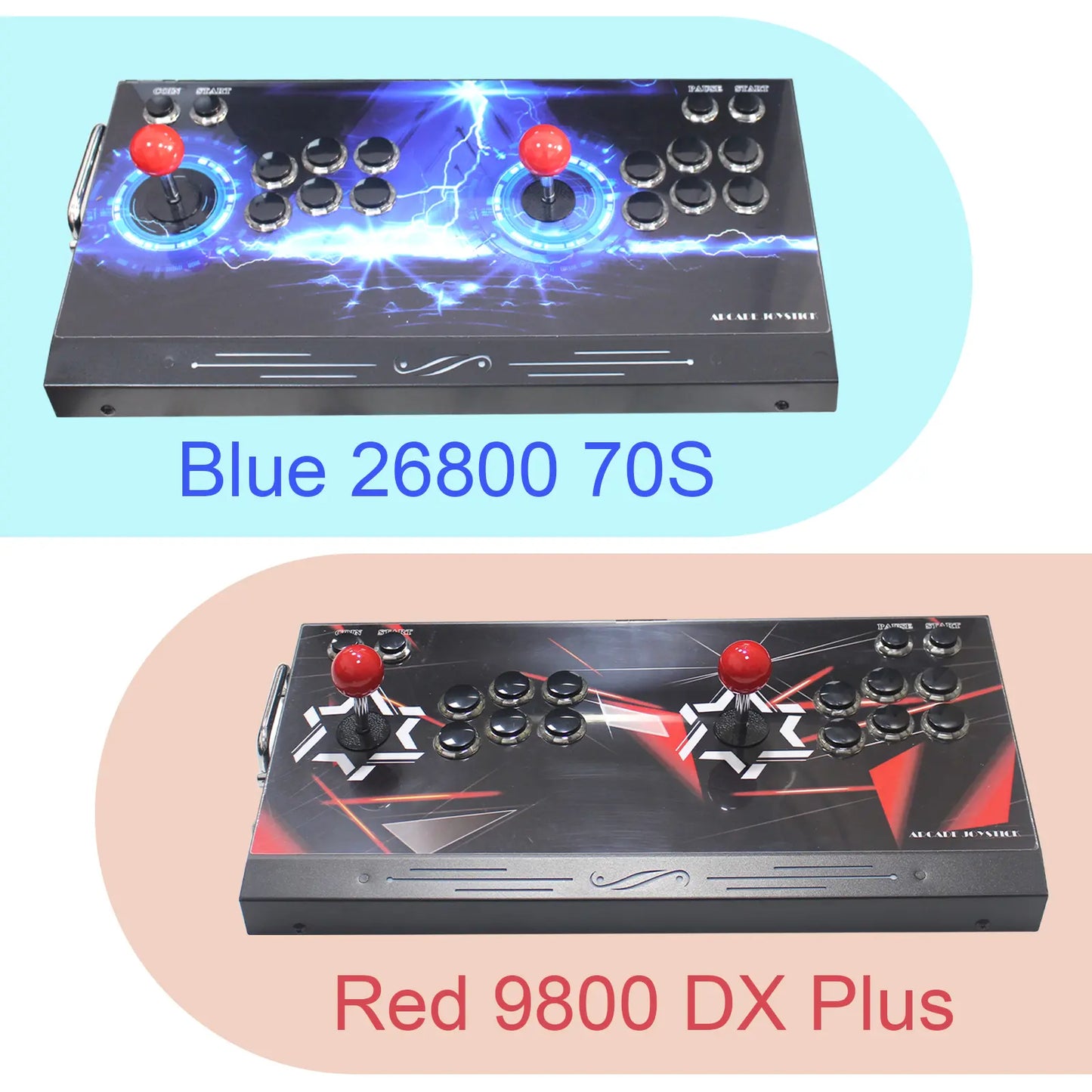 ✨80%OFF✨9800 in 1 Hand-held Portable Selected Arcade Game Console 17.5-inch HD Screen Dual Players Box DX, Retro Video Game Machine Search/Hide/Save/Load/Pause Games