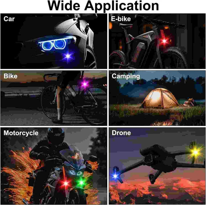 Universal Wireless Remote Control RGB LED Aircraft Strobe Lights