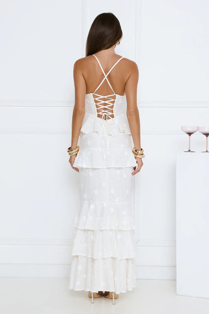Secret Grove Maxi Dress White