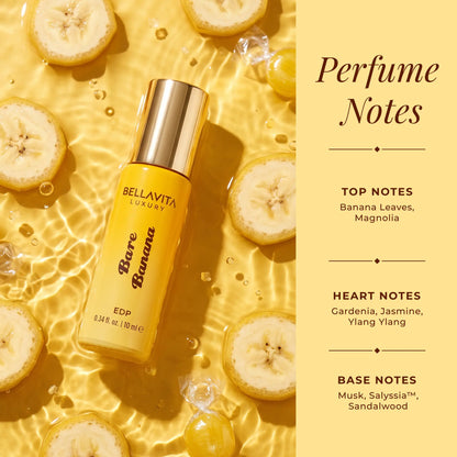 Bellavita Luxury Gourmand Trend Series | 5 Dessert-Inspired Fragrance Set | Steamy Coffee, Bare Banana, Caramel Crush, Dreamy Marshmallow & Cherry Lust | Long-Lasting Women's Fragrances | Perfect Gift for Her