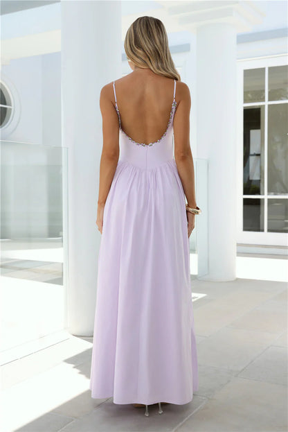 Happy Is Pretty Maxi Dress Lavender
