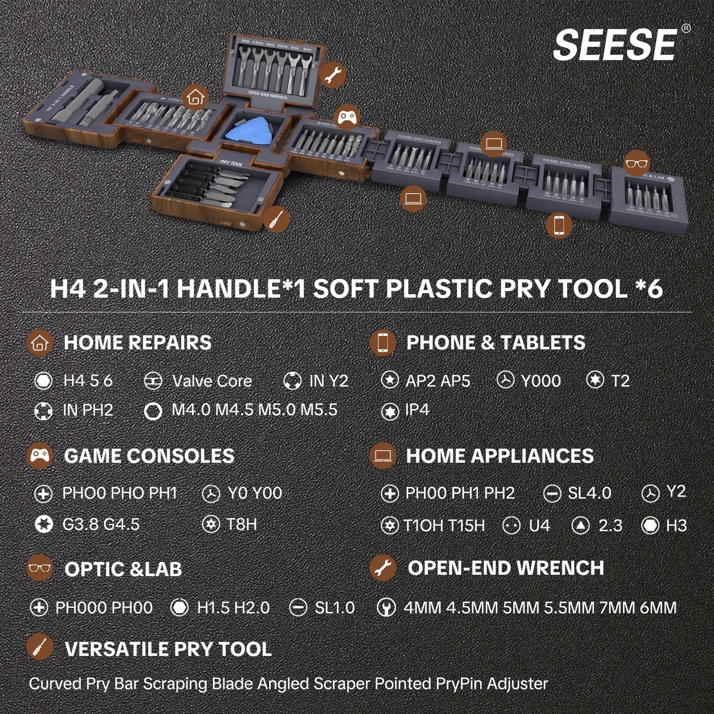 55-In-1 Magnetic Screwdriver Set, Precision Tools for Home Repai, Electronics Disassembly, Fumniture Installation, Practical Gift