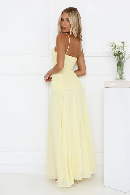 Lemonade Sunshine Maxi Dress Yellow